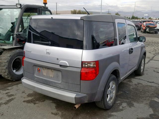 5J6YH18634L004066 - 2004 HONDA ELEMENT EX GRAY photo 4