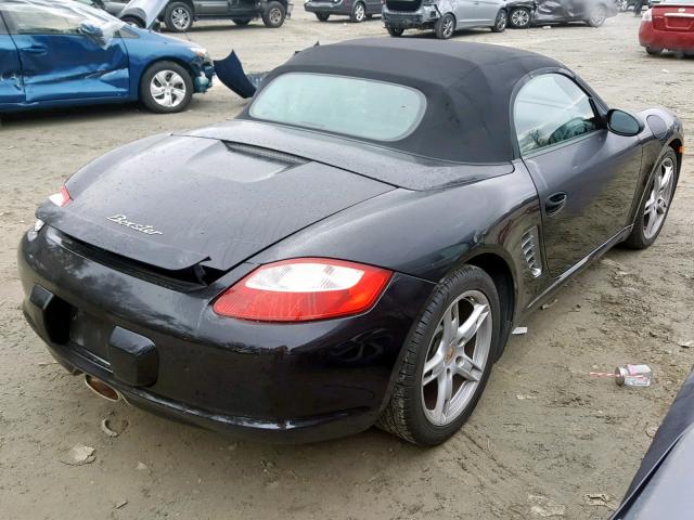 WP0CA29885S710242 - 2005 PORSCHE BOXSTER BLACK photo 4