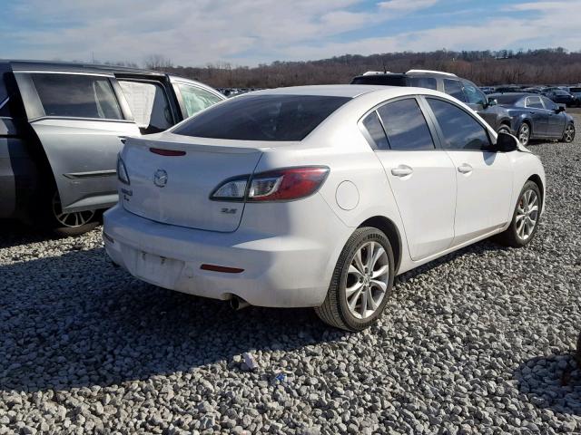 JM1BL1S59A1318340 - 2010 MAZDA 3 S WHITE photo 4