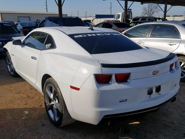 2G1FE1E38D9233763 - 2013 CHEVROLET CAMARO LS WHITE photo 3