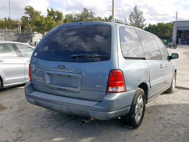 2FMZA57604BA44091 - 2004 FORD FREESTAR S BLUE photo 4