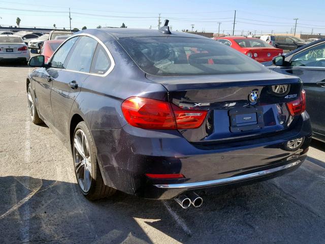 WBA4F9C31HG813180 - 2017 BMW 430XI GRAN BLUE photo 3