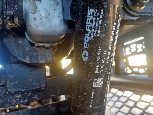 4XARVA875J8031819 - 2018 POLARIS RANGER CRE GREEN photo 10