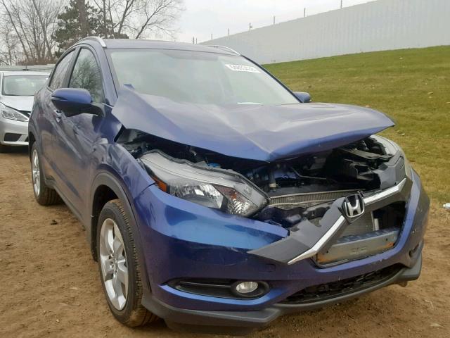 3CZRU6H74GM706843 - 2016 HONDA HR-V EXL BLUE photo 1