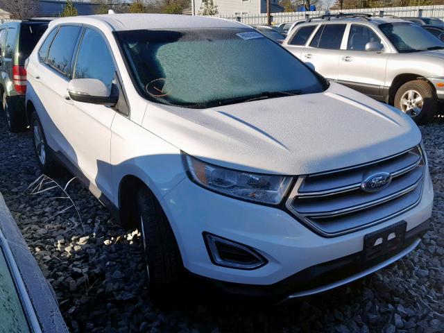 2FMPK3J97HBB30452 - 2017 FORD EDGE SEL WHITE photo 1