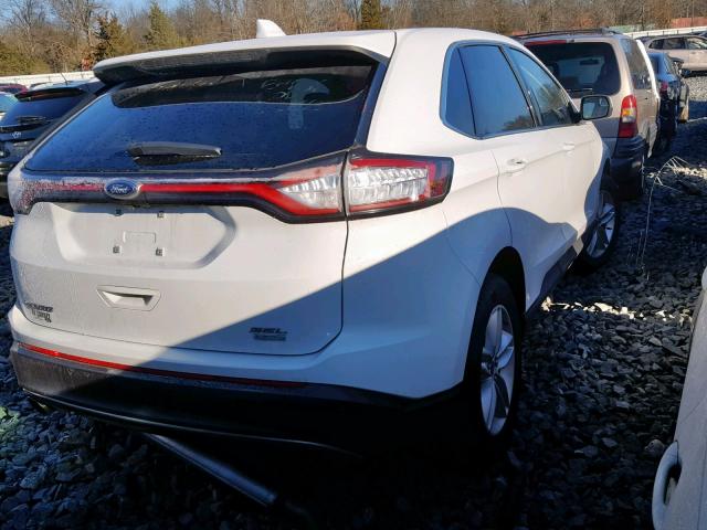 2FMPK3J97HBB30452 - 2017 FORD EDGE SEL WHITE photo 4