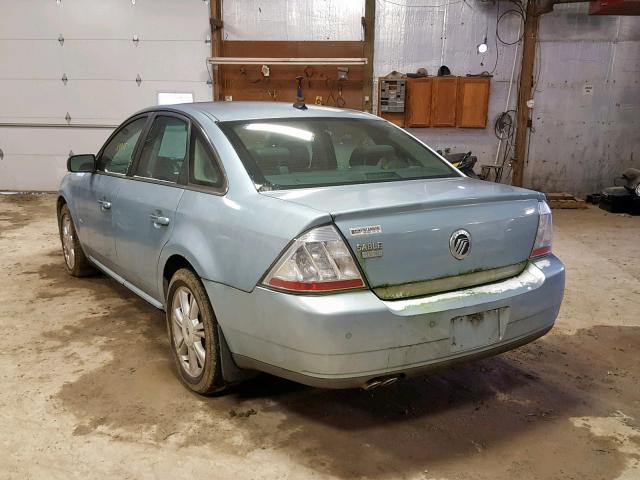 1MEHM42W28G613996 - 2008 MERCURY SABLE PREM BLUE photo 3