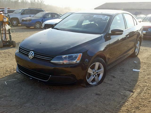 3VWLL7AJ5DM273827 - 2013 VOLKSWAGEN JETTA TDI BLACK photo 2