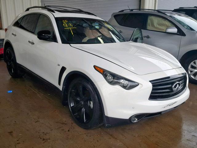 JN8CS1MW9FM480699 - 2015 INFINITI QX70 WHITE photo 1