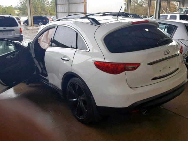 JN8CS1MW9FM480699 - 2015 INFINITI QX70 WHITE photo 3