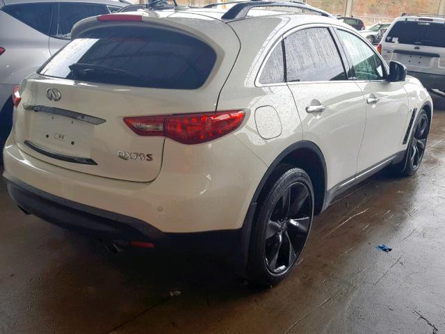 JN8CS1MW9FM480699 - 2015 INFINITI QX70 WHITE photo 4