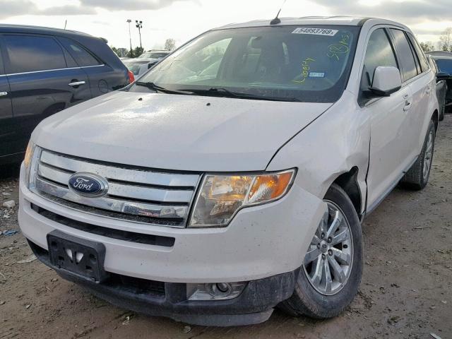 2FMDK3KC0ABA93635 - 2010 FORD EDGE LIMIT WHITE photo 2