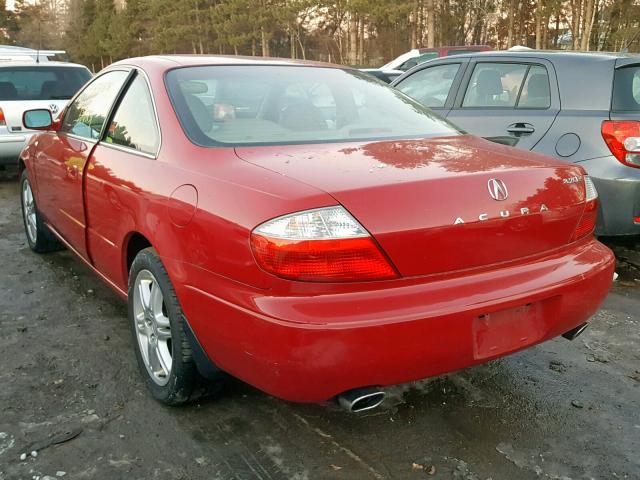 19UYA42683A003396 - 2003 ACURA 3.2CL TYPE RED photo 3