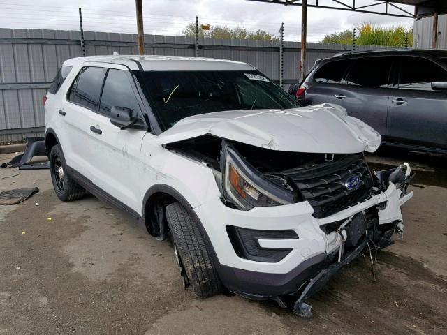 1FM5K8AR2GGD30697 - 2016 FORD EXPLORER P WHITE photo 1