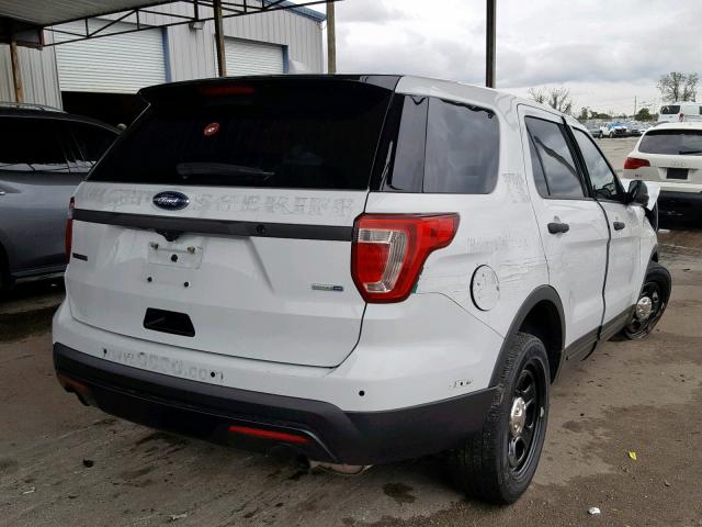 1FM5K8AR2GGD30697 - 2016 FORD EXPLORER P WHITE photo 4