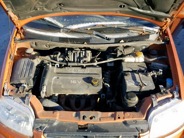 KL1TD66647B754864 - 2007 CHEVROLET AVEO BASE Narıncı foto 7