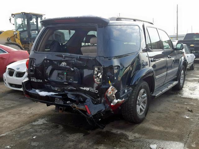 5TDBT48A56S268925 - 2006 TOYOTA SEQUOIA LI BLACK photo 4