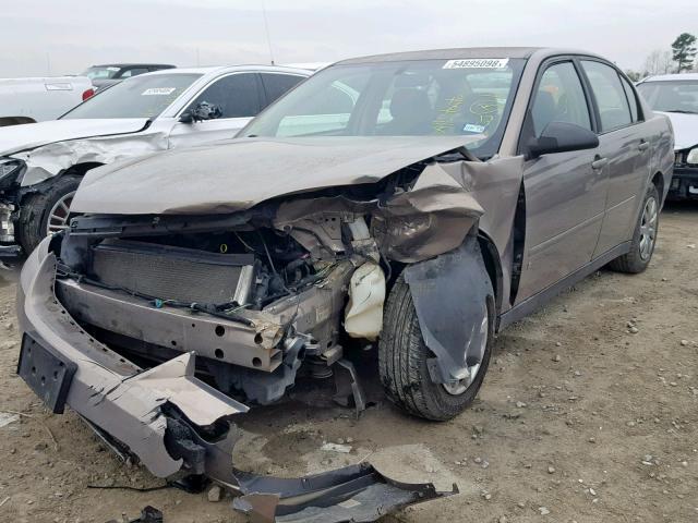 1G1ZS58F58F103908 - 2008 CHEVROLET MALIBU LS BROWN photo 2