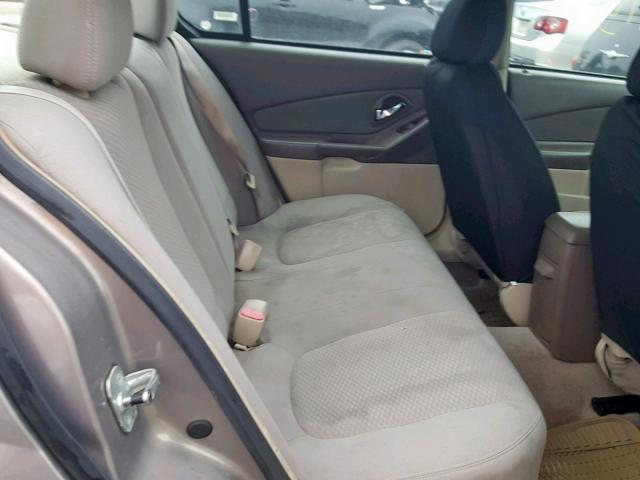 1G1ZS58F58F103908 - 2008 CHEVROLET MALIBU LS BROWN photo 6