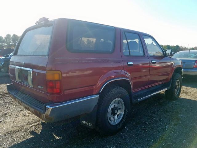 JT3VN39W6R0157145 - 1994 TOYOTA 4RUNNER VN RED photo 4