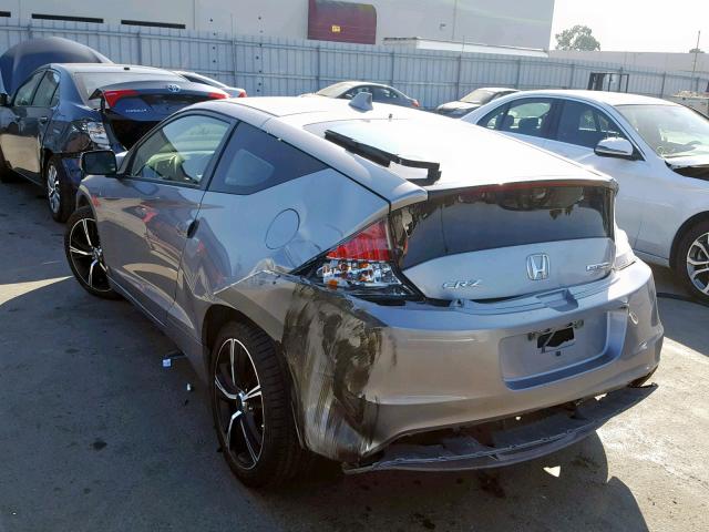 JHMZF1D4XCS003326 - 2012 HONDA CR-Z SILVER photo 3