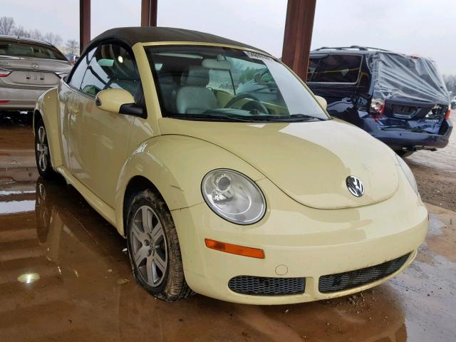 3VWRF31Y76M307695 - 2006 VOLKSWAGEN NEW BEETLE YELLOW photo 1