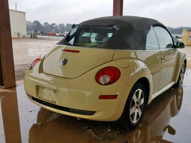 3VWRF31Y76M307695 - 2006 VOLKSWAGEN NEW BEETLE YELLOW photo 4