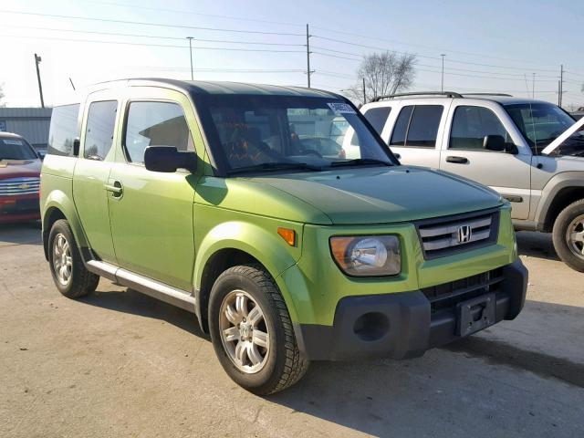 5J6YH28778L001854 - 2008 HONDA ELEMENT EX GREEN photo 1