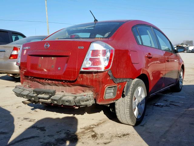 3N1AB61E09L687544 - 2009 NISSAN SENTRA 2.0 RED photo 4