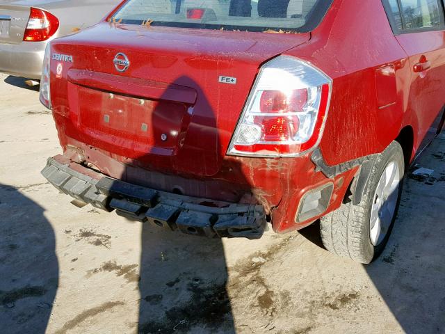 3N1AB61E09L687544 - 2009 NISSAN SENTRA 2.0 RED photo 9