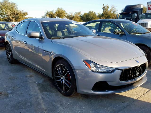 ZAM57XSA9F1139025 - 2015 MASERATI GHIBLI SILVER photo 1