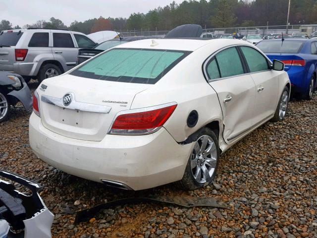 1G4GE5ED6BF238441 - 2011 BUICK LACROSSE C WHITE photo 4