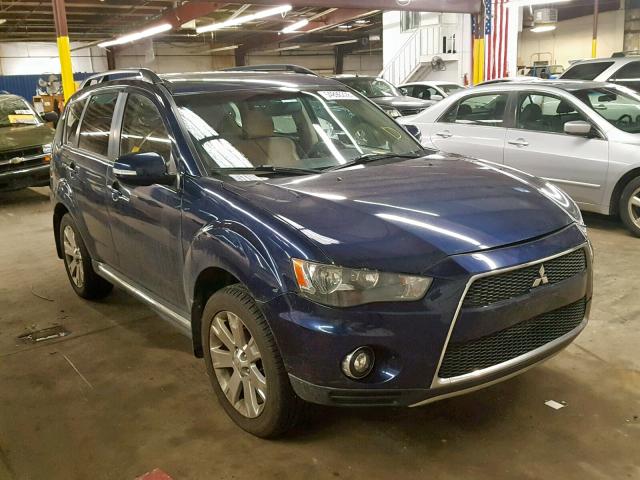 JA4JT3AWXBU034601 - 2011 MITSUBISHI OUTLANDER BLUE photo 1