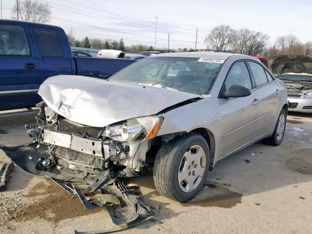 1G2ZF58B574116021 - 2007 PONTIAC G6 VALUE L SILVER photo 2