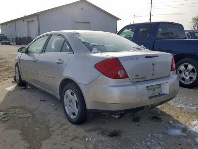 1G2ZF58B574116021 - 2007 PONTIAC G6 VALUE L SILVER photo 3