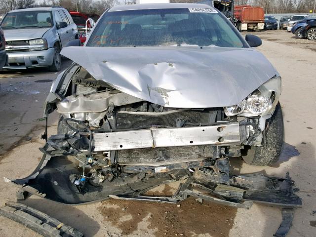 1G2ZF58B574116021 - 2007 PONTIAC G6 VALUE L SILVER photo 9