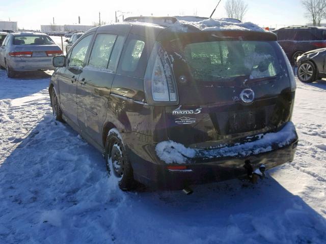 JM1CR293080311063 - 2008 MAZDA 5 BLACK photo 3