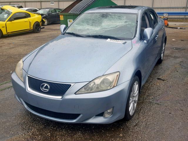 JTHCK262572008832 - 2007 LEXUS IS 250 BLUE photo 2