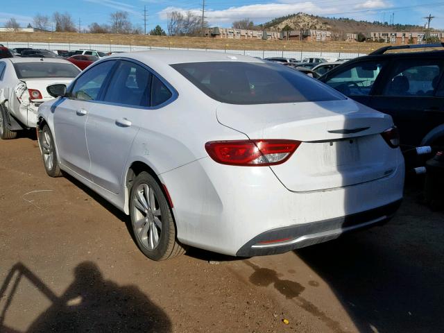 1C3CCCAB7FN714794 - 2015 CHRYSLER 200 LIMITE WHITE photo 3