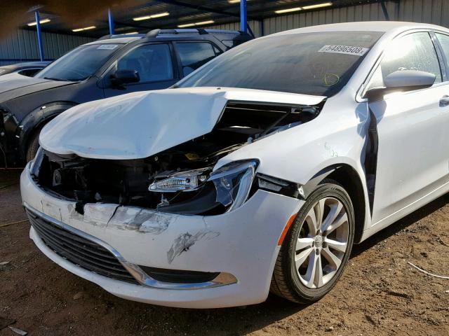 1C3CCCAB7FN714794 - 2015 CHRYSLER 200 LIMITE WHITE photo 9