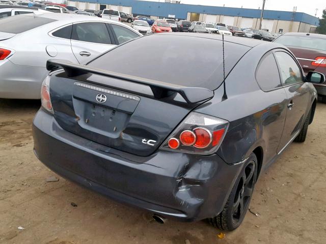 JTKDE167890285419 - 2009 TOYOTA SCION TC ნაცრისფერი ფოტო 4
