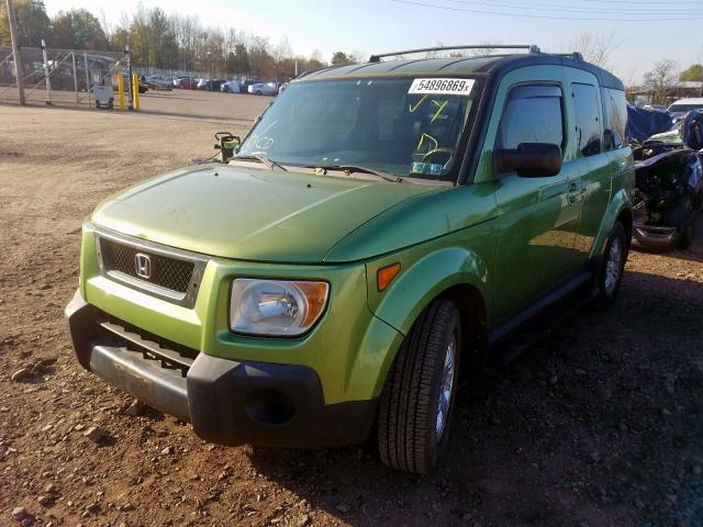 5J6YH28736L027400 - 2006 HONDA ELEMENT EX GREEN photo 2