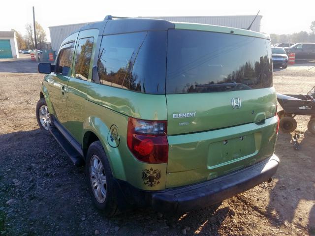 5J6YH28736L027400 - 2006 HONDA ELEMENT EX GREEN photo 3