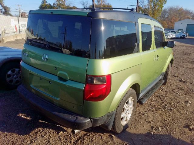 5J6YH28736L027400 - 2006 HONDA ELEMENT EX GREEN photo 4