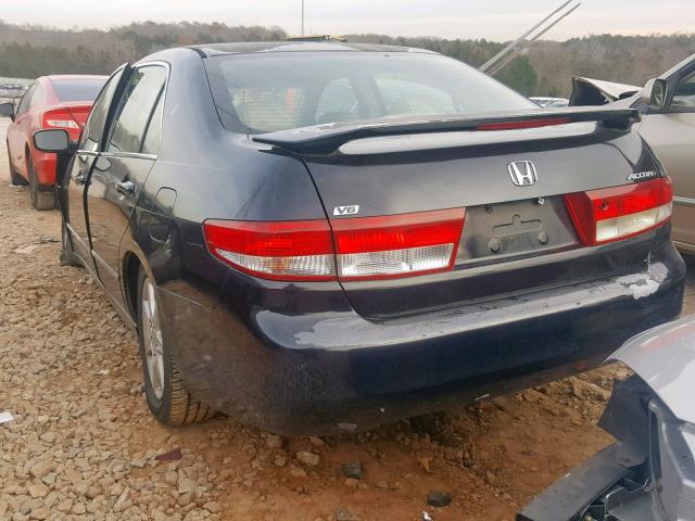 1HGCM66583A023825 - 2003 HONDA ACCORD BLACK photo 3