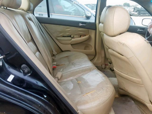 1HGCM66583A023825 - 2003 HONDA ACCORD BLACK photo 6