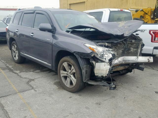 5TDYK3EH3CS087326 - 2012 TOYOTA HIGHLANDER GRAY photo 1