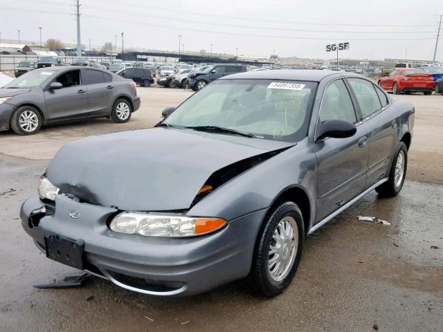 1G3NL52F13C268988 - 2003 OLDSMOBILE ALERO GL GRAY photo 2