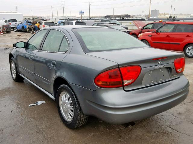 1G3NL52F13C268988 - 2003 OLDSMOBILE ALERO GL GRAY photo 3