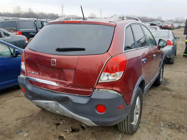3GSCL33PX8S706898 - 2008 SATURN VUE XE RED photo 4